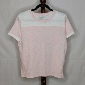 NWT Large Varsity Millennial Pink T Shirt - Old Navy